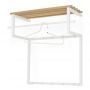 Spinder Design RIZZOLI Wandkapstok - Wit / Eiken