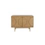 Sideboard Groove 2 Doors Natural Oak