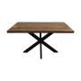 HSM Collection-Rechthoekige Eettafel Melbourne-140x80x78-Naturel/Zwart-Mango/Metaal