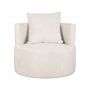 LABEL51 Fauteuil Evy - Naturel - Fluweel