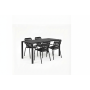 Set Garden Table Vondel 168,5 + 4 Armchair Vondel Black