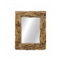 HSM Collection-Rechthoekige Spiegel Root-120x7-9x80-Naturel-Teak