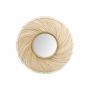 HSM Collection-Ronde Spiegel-90x5x90-Naturel-Bamboe