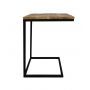 HSM Collection-Bijzettafel Rick-35x45x65-Naturel/Zwart-Mango/Metaal