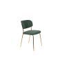 Chair Jolien Gold/Dark Green