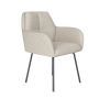 Chair Pete Off-White 4 Metal Legs