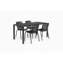 Set Garden Table Vondel 168,5 + 4 Chair Vondel Black