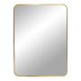 Madrid Mirror - Mirror with brass look frame 50x70 cm
