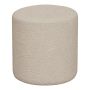 Ejby Pouf - Pouf in bouclé, beige, Ø34x36 cm, HN1233