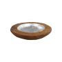 Fruitschaal medium - ø40x7 - Naturel - Teak/aluminium