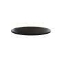 Ovaal tafelblad - 220x110x5/5.5 cm - Zwart - Gerecycled mangohout