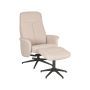 Relaxfauteuil Bergen + Ottomane 77x76x105 cm