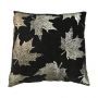 HSM Collection-Sierkussen Met Print-3-45x45-Zwart/Goud-Stof