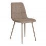 Dining chair, fabric, grey with grey legs, HN1272
