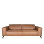 LABEL51 Bank Trento - Cognac - Microfiber - 3-Zits