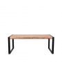 LABEL51 Eetkamertafel Brussels - Rough - Mangohout - 200x90 cm