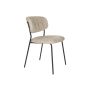 Chair Jolien Black/Beige Bouclé