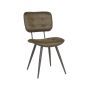 LABEL51 Eetkamerstoel Gus - Army green - Microfiber