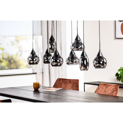 Adore Hanglamp, 8-Lichts, H340 Smoke Glas