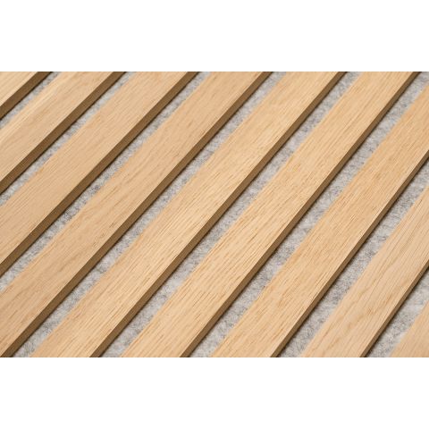 Floer Wandpaneel Akupanel Onbehandeld Eiken Grijs