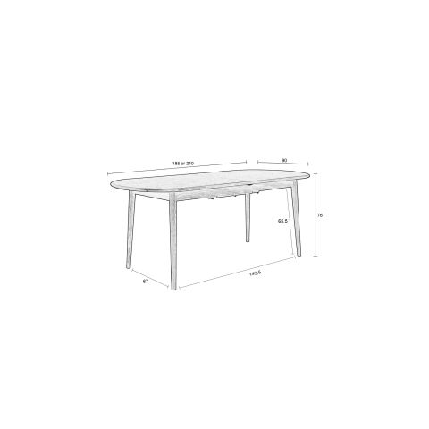 Table Twist Oval Walnut
