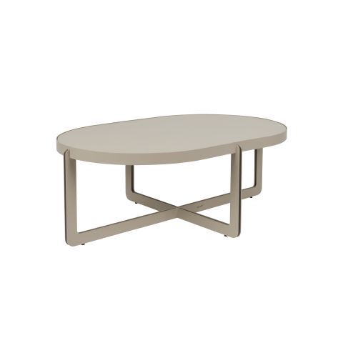 Coffee Table Centre Oval Beige