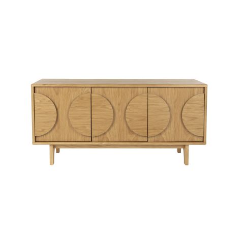 Sideboard Groove 3 Doors Natural Oak