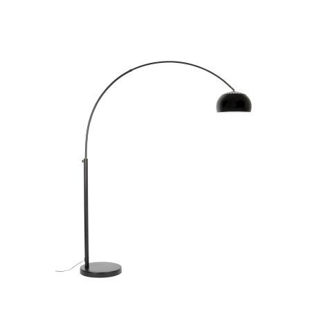 Floor Lamp Metal Bow Black