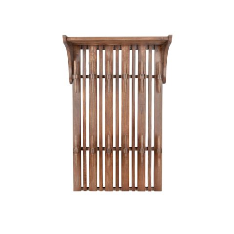 Wall Coat Rack Shelf Jakub Walnut