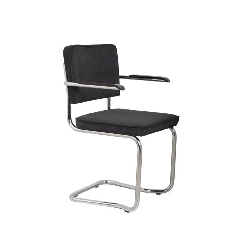Armchair Ridge Kink Rib Black 7a