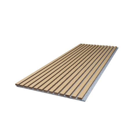 Akupanel Naturel Eiken Grijs Vilt - 130 X 52 Cm