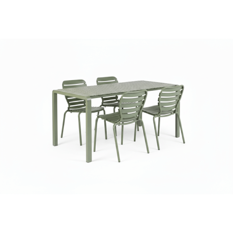 Set Garden Table Vondel 168,5 + 4 Chair Vondel Green