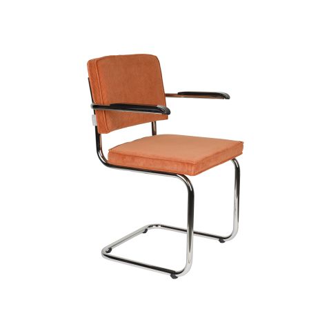 Armchair Ridge Rib Orange 19a