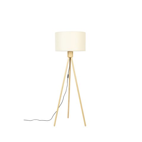 Floor Lamp Fan Bamboo