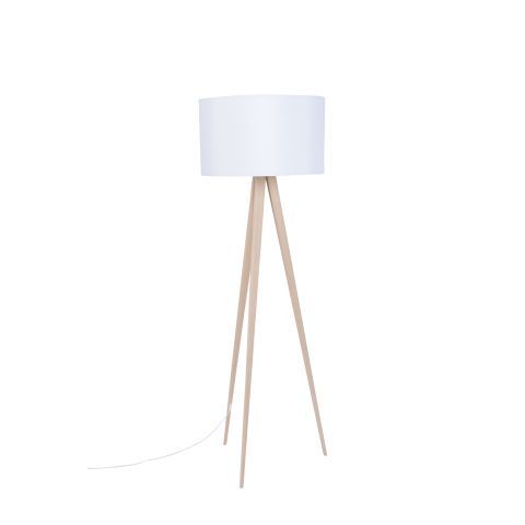 Floor Lamp Tripod Wood White