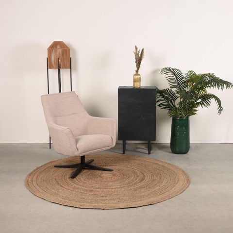 LABEL51 Ladekast Cotia - Zwart - Mangohout