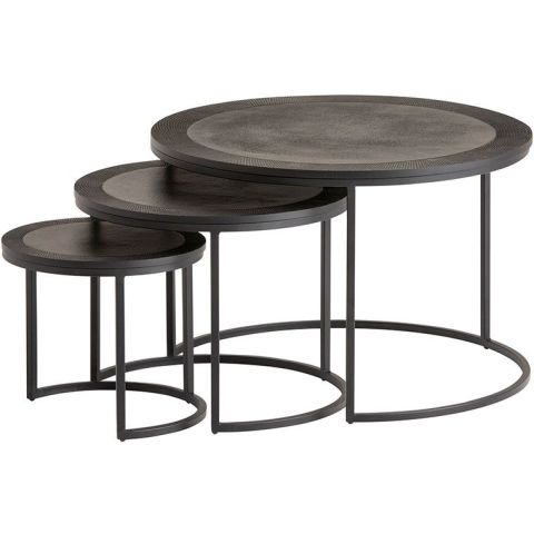 Siena salontafel set van 3, Black